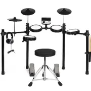 Powerstrike Avatar Fusion V3 8-Piece Electronic Digital Mesh Drum Kit with Drum Stool, Drumsticks, Headphones