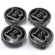 Brabus Mercedes Car Wheel Center Caps Hub Cover 75mm 4 Pcs For A B C E S G Class Cla Cls Slk Ml Amg