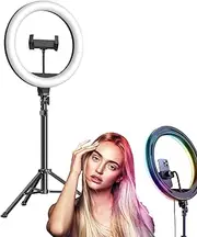 Light with Stand, Photography Lights Video Light, Stream Light Photo Light with Tripod Stand, Dimmable Camera Light Video Lighting