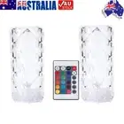Touch Control Bedside Lamp Cylinder Crystal Reading Desk Lights Home Accessories