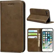Cavor for iPhone SE 2020/ SE 2022 Case, iPhone 7 Case, iPhone 8 Case Cowhide Pattern PU Leather Book Wallet Magnetic Kickstand Flip Cover Phone Cases with Card Slots(4.7") -Dark Green