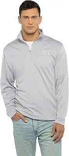 Vantage Apparel Men's Collegiate Micro Mesh Performance Gray 1/4 Zip Pullover, New Mexico Lobos, X-Large