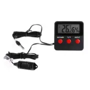 Digital Thermometer & Humidity Gauge with Remote Probes for Brooder Reptiles