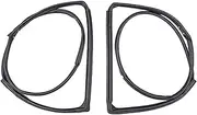 MAX COOL 2pcs Front Full Door Gasket Trim Seal Weatherstrip Kit Suitable for Jeep Wrangle JK 2007-2018 Replaces 55395274AW 55395275AW