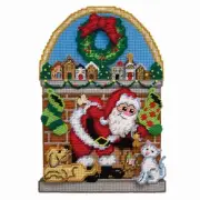 Design Works™ Fireplace Plastic Canvas Kit