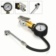 LCD Digital Tyre Inflator Car Air Pressure Tire Gauge Truck Motorcycle With Hose