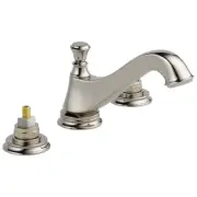 Delta 3595LF-MPU-LHP Cassidy Widespread Bathroom Faucet - Nickel