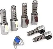 XTevu Transmission Shift Solenoid Kit, Gearbox Solenoid Valve Set, Compatible with Toyota U760 U760E, Automatic Transmission Valve Assembly, Shift Control Solenoid Repl