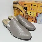 Bella Vita Briar II Women's Mules Sz 12 N Stone Crocodile Print
