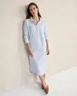 NWT Haven Well Within Organic Cotton Lofty Terry Lounge Dress Light Blue Medium