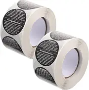 DOITOOL 2Rolls Candle Warning Labels of Safety Decals for Candle Jars and Tins Stickers Per Durable Protection Labels for Use Essential for Candle Making