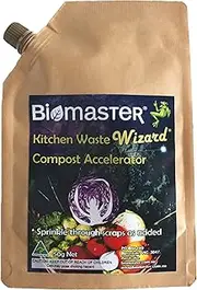 Kitchen Waste Wizard Compost Accelerator, 50g Spout Pack, (100% Natural Concentrate)