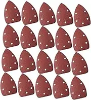 20pcs Triangle Sandpapers Grits for Electric Sander Aluminum Oxide Sanding Discs with Hook and Loop Backing for More