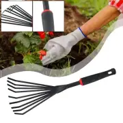 Convenient Leaf Collection Compact Stainless Steel Leaf Rake for Gardeners