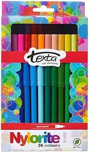 Texta Nylorite Coloured Marker 36 Pack, Assorted