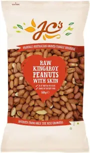 J.C.'S QUALITY FOODS Australian Raw Peanuts with Skin On