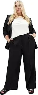 [City Chic] Women's Plus Size Pant - Jazmin Crepe, Black, 24 Plus