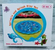 NEW Sprinkle and Splash Play Mat 68” Water Splash Mat Kids 18+ Months Summer Fun