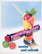 Advertisement For Rowntrees Fruit Gums 1950s era Photo 6