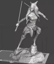Ahsoka Tano Diorama Figure 11.8 Tall The Clone Wars DIY model kits