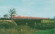 AMTRAK Turboliner Train in Illinois in 1973