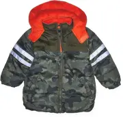 Ixtreme Boy's Camo Puffer Jacket, Olive, Size: 18