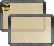 Silicone Baking Mat, Set of 2 Baking Pads Cookies Sheet, Non-Stick Oven-Bake Cov