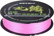 uxcell Braided Fishing Line, 164 Yards 0.28mm Dia Abrasion Resistant Colored Fishing Line for Saltwater/Freshwater/Ice Fishing, 8 Strand Super Strong Zero Stretch [Pink]