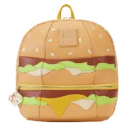 Loungefly McDonalds Big Mac 10 inch Faux Leather Mini Backpack