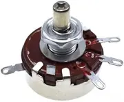 2PCS WTH118 2W 1A Potentiometer 1K -1M WTH118-2W Round Shaft Carbon Rotary Taper Potentiometer (1K Ohm)