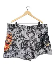 NWT Ed Hardy Men's Mesh Panther Skull Tattoo Shorts Size XXL