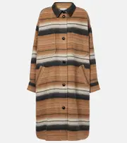[Marant Etoile] Marant Etoile Djilaga wool-blend coat AU 10 brown