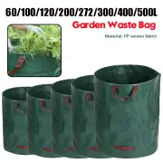 60L-500L Garden Leaf Bag Handles Multi-purpose Storage Bag Tool for Garden Waste Household Reusable Garden Bag Large Cap