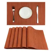 Placemats Set of 6 for Dining Table Heat-Resistant Washable Place Mats Woven ...