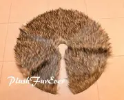 Round Exotic Furry Tree Skirt 5'
