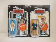 2 X Star Wars Empire Strikes Back Retro Collection Leia & Han Solo Hoth MOC CN