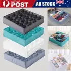 Multi-grid Socks Storage Box Underwear Drawer Wardrobe Lingerie Organizer Case