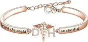 [CHOORO] Dental Hygienist Bracelet Dental Assistant Gift She Believed She Could So She Did Dental School Graduation Gift