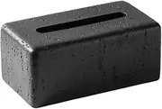 Tissue Box Holder Tissue Box Rectangle Home Living Room Coffee Table Ceramic Tissue Box Black Decorative Napkin Holder