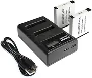 ELASO Replacement Battery 2-Pack and External USB Dual Battery Charger for Canon NB-6L NB-6LH IXUS 105 107 200 210 300 310 85 95 is PowerShot SX240 SX270 SX500 SX600 SX700 HS Camera
