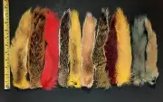SQUIRREL TAIL Premium Fly Tying Material Natural Gray, Fox, Red and Dyed Colors