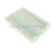 2pcs Mini Solderless Breadboard Bread Board 400 Contacts Available Test Develop