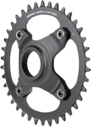 Shimano STEPS SM-CRE80-12-B Chainring - 38T Without Chainguard, 55mm Chainline,
