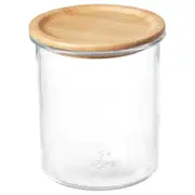IKEA 365+ jar with lid, glass/bamboo, 1.7 l