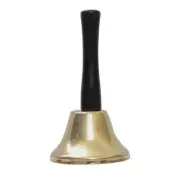 Gold Steel Hand Bell Loud Call Bell Alarm, Family Loves, Musical Hand Bells6409