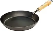 Riverlight J2328 Kyoku Japan Iron Thick Plate Frying Pan, 11.0 inches (28 cm), Iron Nitride, Nitrided, IH Compatible, Rust Resistant, Made in Japan