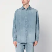 [Fear of God] Light blue shirt with faded denim effect M Light blue