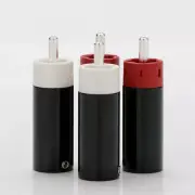 4PCS Audio RCA Plugs HiFi Tellurium Copper Connectors Silver Plated Adapters NEW