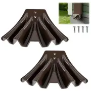 2 Pieces Gutter Downspout Diverters Rainwater Dispersal Extensions for Home AU