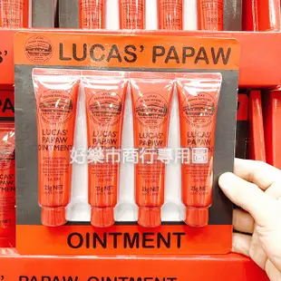 好市多 Costco代購 澳洲木瓜霜 LUCAS' PAPAW OINTMENT 木瓜霜 25g 單條販售
